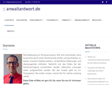 Tablet Screenshot of anwaltantwort.de